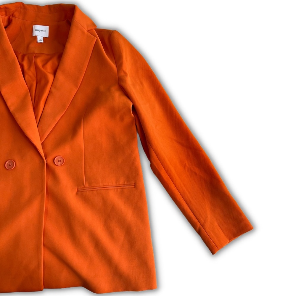 NINE WEST ORANGE BLAZER